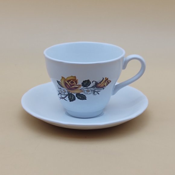 White Tea Cup & Saucer by Tams of England - Picture 3 of 11